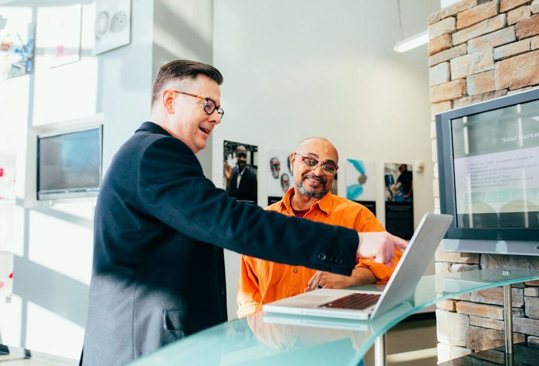 store manager reviewing security report